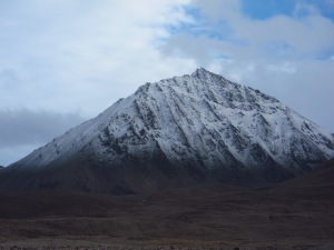 Snow begins to cover the higher mountains of Svalbard.